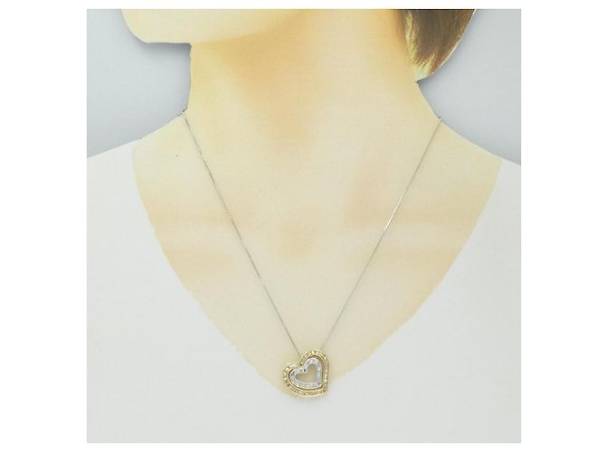 Autre Marque Collar de diamantes bitono Au750 Dorado - vista 6