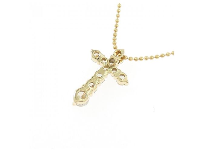 Autre Marque Collana con Croce in Diamanti Au750 D'oro - vista 4