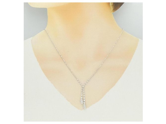Autre Marque Collana con Diamanti Au750 Argento - vista 6