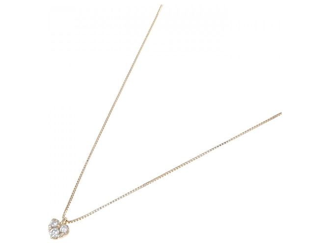 Autre Marque Collana Cuore di Diamante Au750 Rosa - vista 2