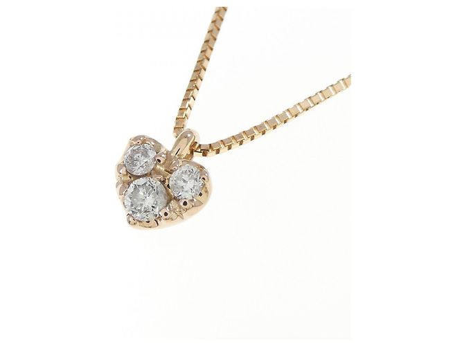 Autre Marque Collana Cuore di Diamante Au750 Rosa - vista 3