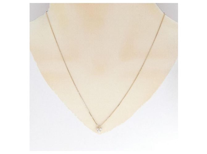 Autre Marque Collana Cuore di Diamante Au750 Rosa - vista 6