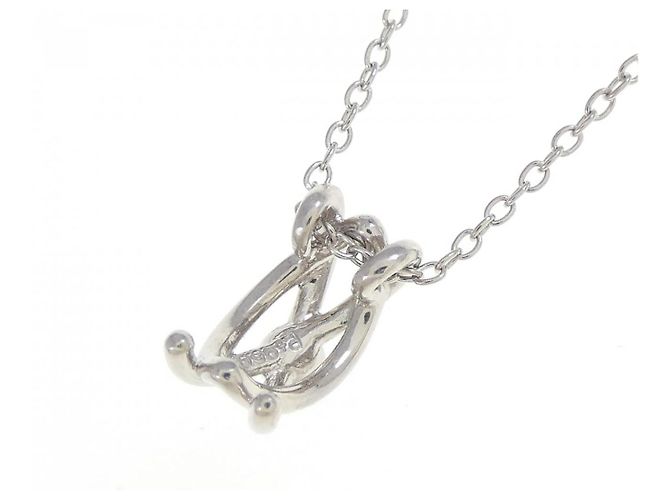 Autre Marque Collana con Diamanti Pt950 Pt850 Argento - vista 4