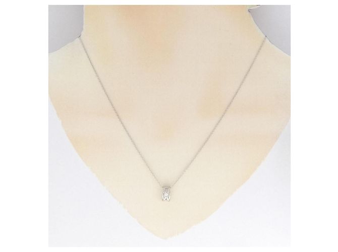 Autre Marque Collana con Diamanti Pt950 Pt850 Argento - vista 6