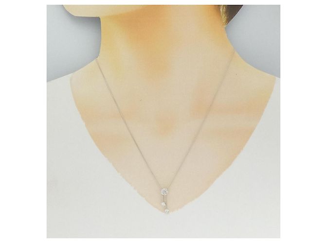 Autre Marque Collana con Diamanti Au750 Argento - vista 6