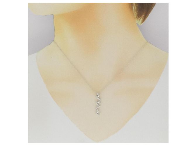 Autre Marque Collana con diamante Au750 Argento - vista 6