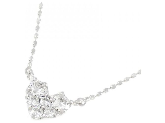 Autre Marque Collana in oro bianco e diamanti Au750 Argento - vista 3