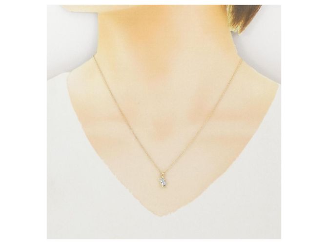 Autre Marque Collana in Acquamarina e Diamanti Au750 D'oro - vista 6