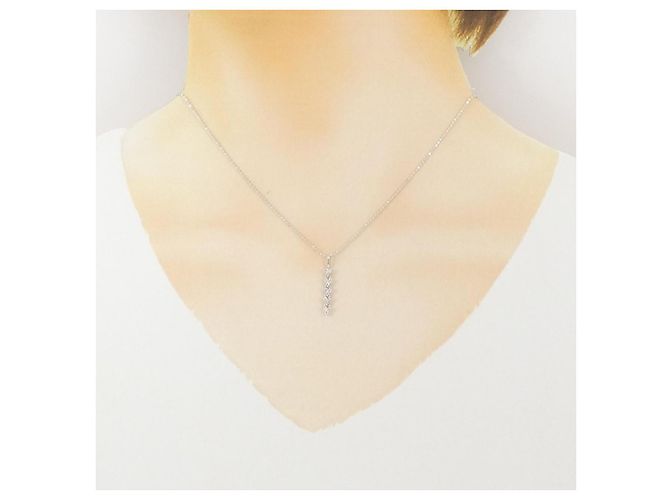 Autre Marque Collana con Diamanti Au750 Argento - vista 6
