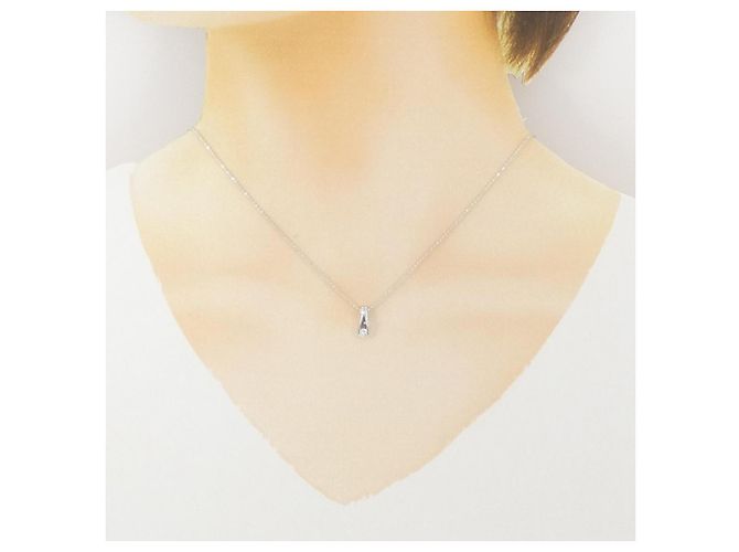 Autre Marque Collana con Diamanti Au750 Argento - vista 6