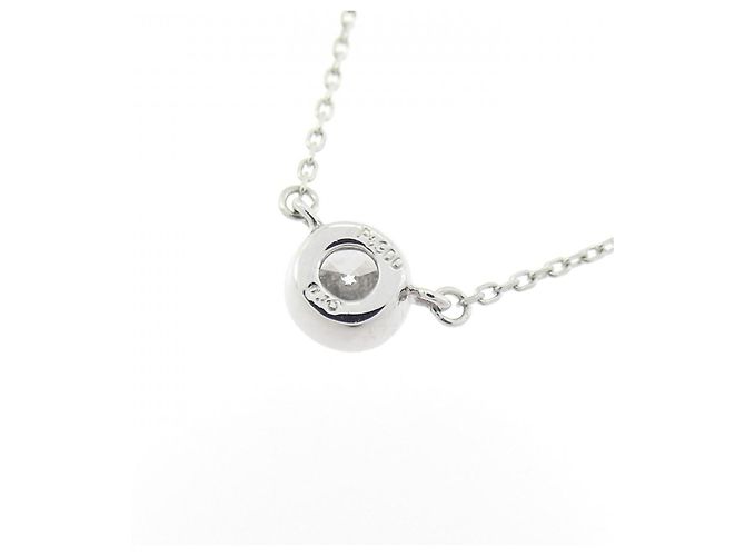 Autre Marque PT900 Solitär-Diamantkette Silber - Ansicht 4