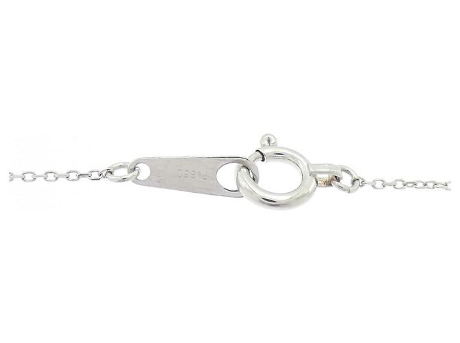 Autre Marque PT900 Solitär-Diamantkette Silber - Ansicht 5