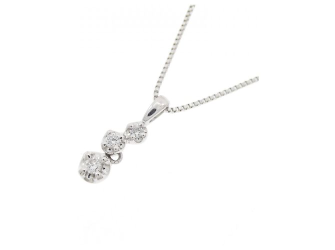 Autre Marque Collar de Diamante PT950/PT850 Plata - vista 3