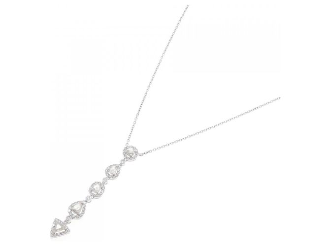Autre Marque Collana con Diamanti Au750 Argento - vista 2
