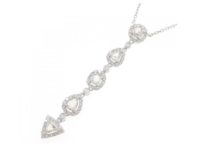 Autre Marque Collana con Diamanti Au750 Argento - vista 3