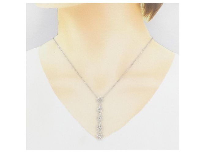 Autre Marque Collana con Diamanti Au750 Argento - vista 6