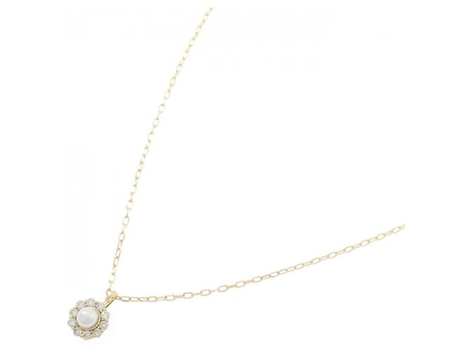 Autre Marque Collana con perle Akoya e diamanti Au750 D'oro - vista 2