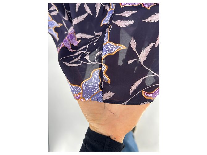 Isabel Marant Etoile Kleid mit Marineblauem Muster - Ansicht 3