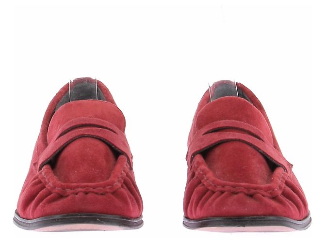 Mocasines J.Crew de ante rojo Talla 7 Roja - vista 3