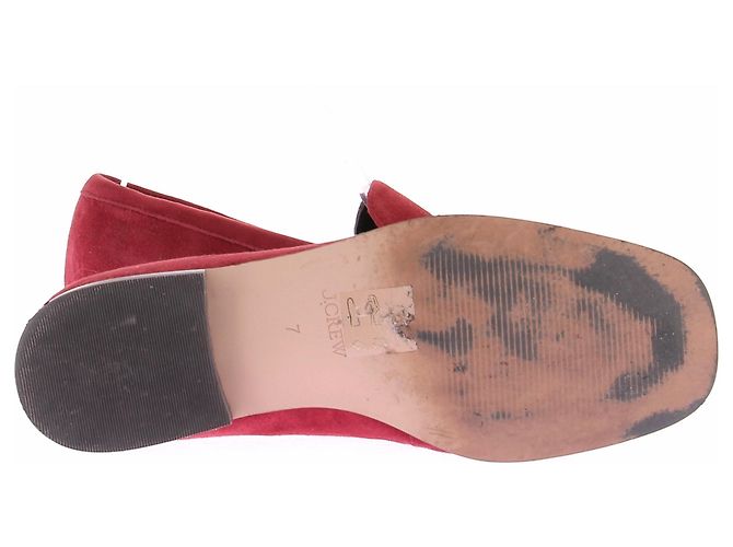 Mocasines J.Crew de ante rojo Talla 7 Roja - vista 5