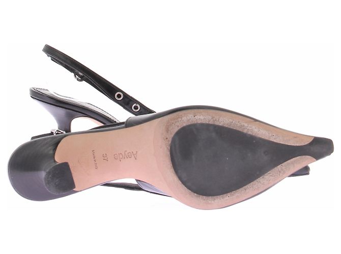 Aeyde Slingbacks aus Leder schwarz - Ansicht 5