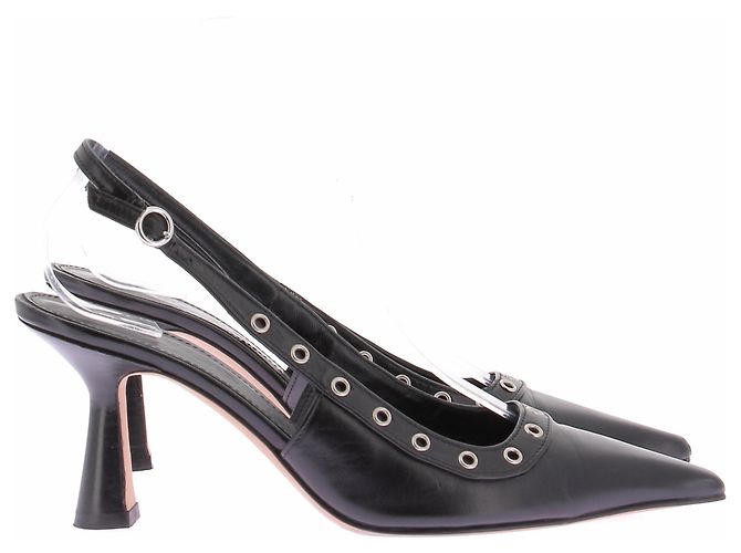 Aeyde Slingbacks aus Leder schwarz - Ansicht 6