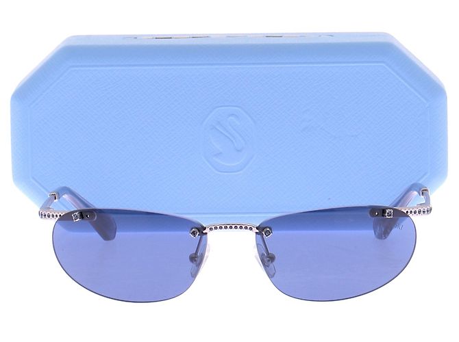 Gafas de sol Swarovski azules de metal - vista 7
