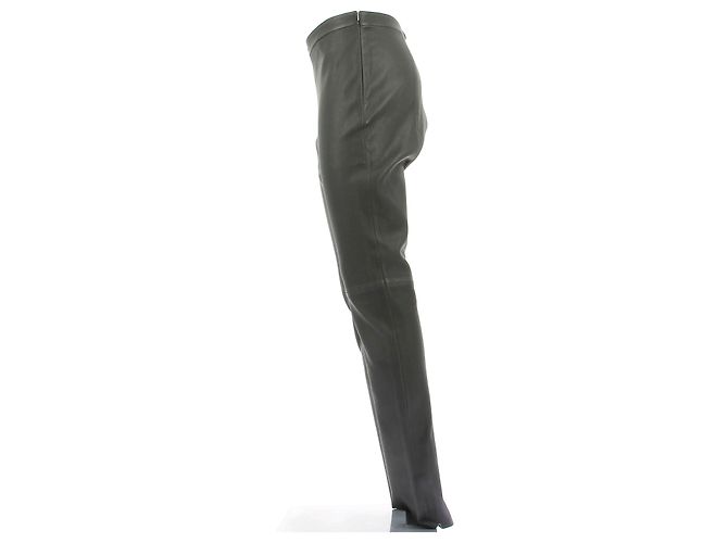 Hugo Boss Grüne Lederhose - Ansicht 4