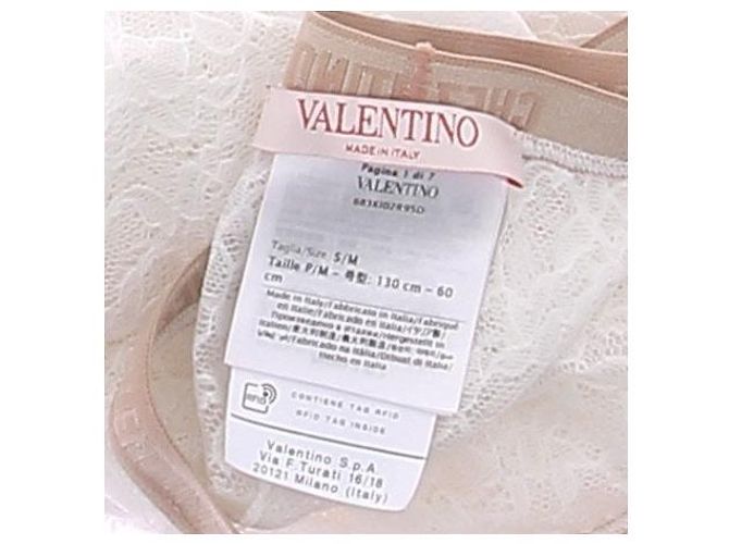 Valentino Garavani Medias de encaje blancas Blanco - vista 4