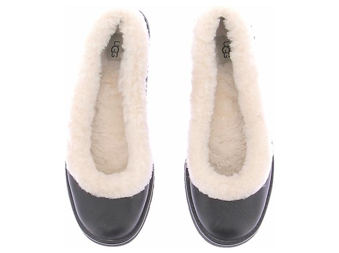 Ugg Schwarze gefütterte Ballerinas - Ansicht 4