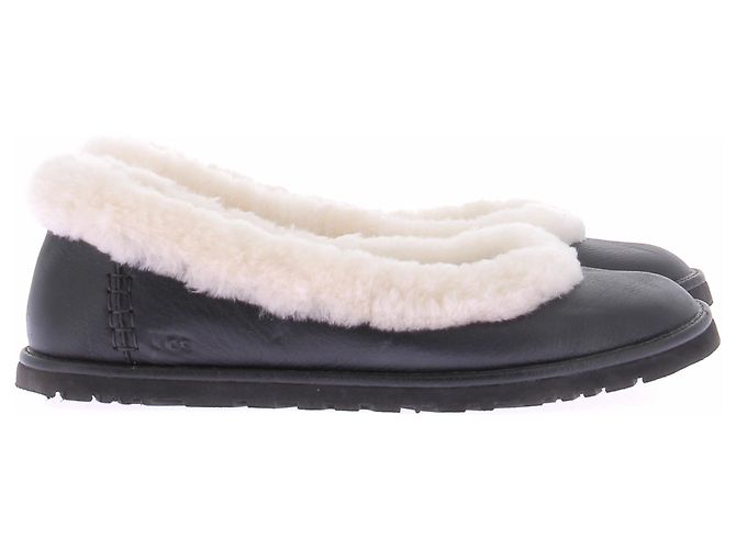 Ugg Schwarze gefütterte Ballerinas - Ansicht 6