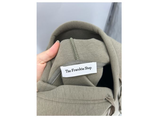 Autre Marque THE FRANKIE SHOP Pullover aus Baumwolle Khaki - Ansicht 5