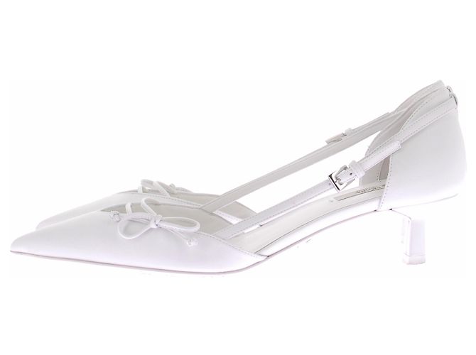 Zapatos slingback Prada de piel blanca talla 40 Blanco - vista 2