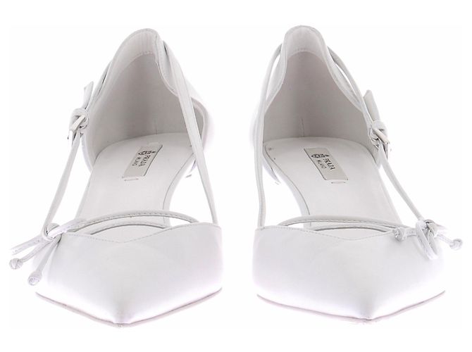 Zapatos slingback Prada de piel blanca talla 40 Blanco - vista 3