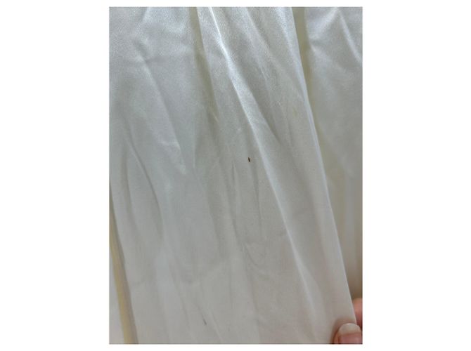 Autre Marque Falda de seda blanca con botones DEITAS Blanco - vista 3