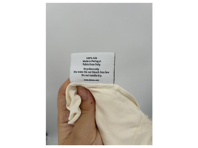 Autre Marque Falda de seda blanca con botones DEITAS Blanco - vista 6
