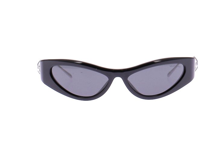Swarovski Gafas de sol negras con strass Negro - vista 2