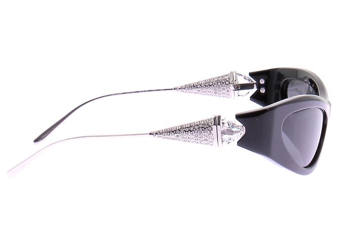 Swarovski Gafas de sol negras con strass Negro - vista 4