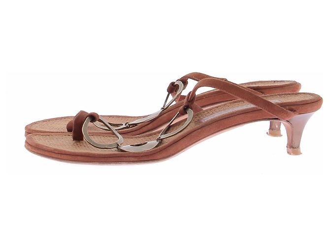 Donna Karan Sandali con tacco marroni Marrone - vista 2