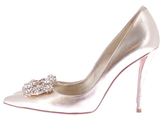Roger Vivier Pumps aus Leder Gold Größe 40 Golden - Ansicht 2
