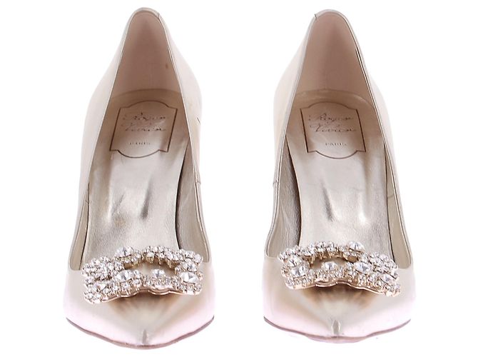 Roger Vivier Pumps aus Leder Gold Größe 40 Golden - Ansicht 3