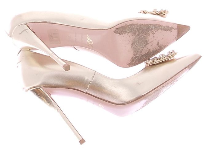 Roger Vivier Pumps aus Leder Gold Größe 40 Golden - Ansicht 5
