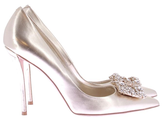 Roger Vivier Pumps aus Leder Gold Größe 40 Golden - Ansicht 6