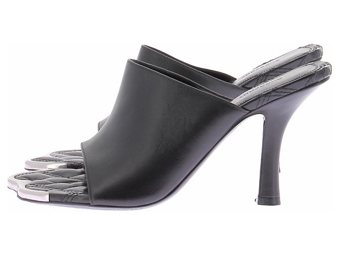 Burberry Mule aperte nere Nero - vista 3