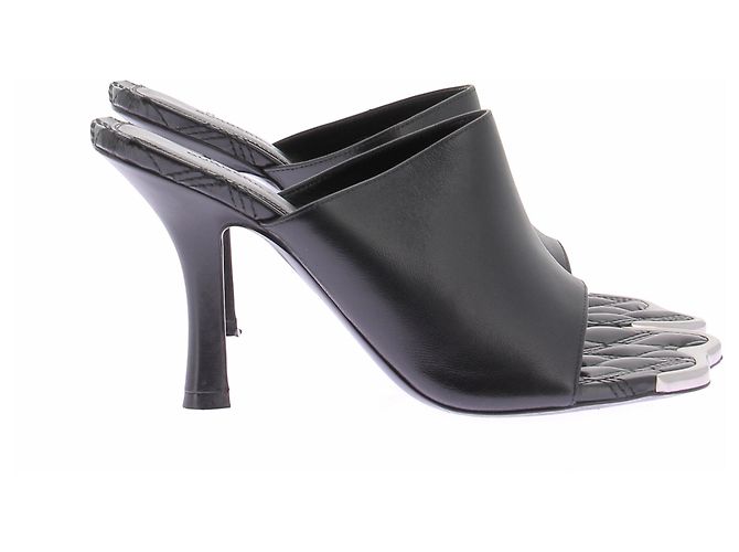 Burberry Mule aperte nere Nero - vista 4