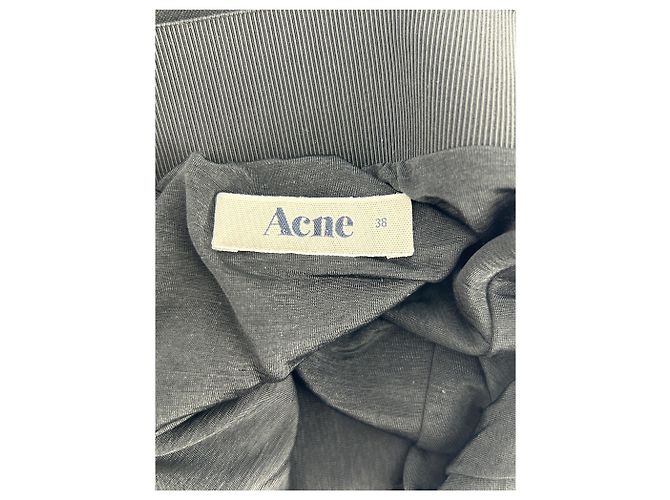 Acne Falda negra con cremallera Negro - vista 3