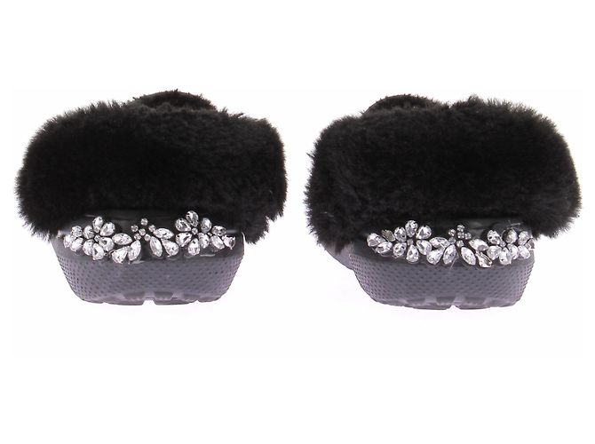 Mule nere con strass Crocs x Simone Rocha Nero - vista 5