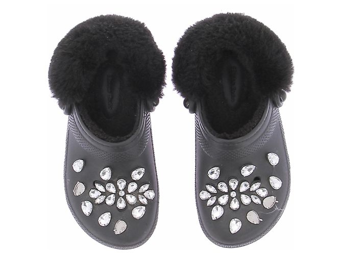 Mule nere con strass Crocs x Simone Rocha Nero - vista 6