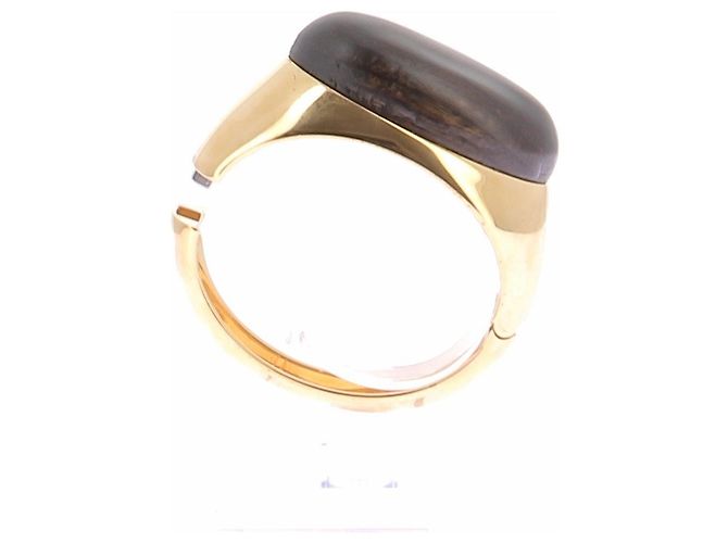 Saint Laurent Bracciale rigido dorato D'oro - vista 4