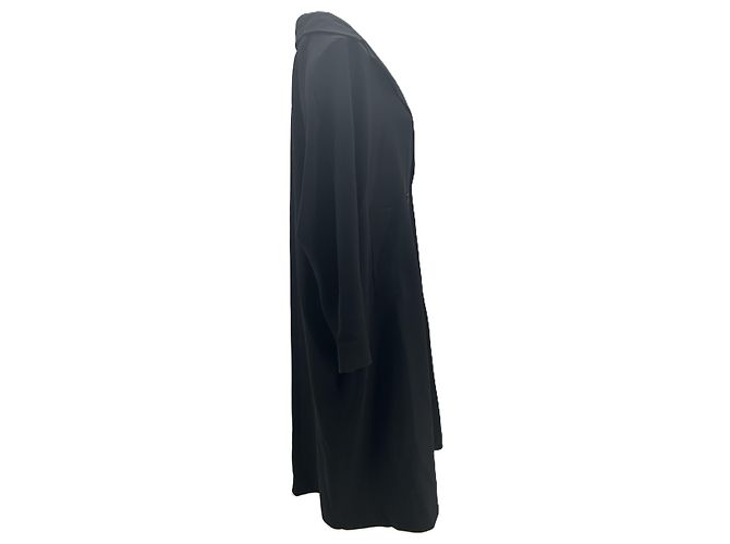 Autre Marque LIVIANA CONTI Langer schwarzer Mantel - Ansicht 3